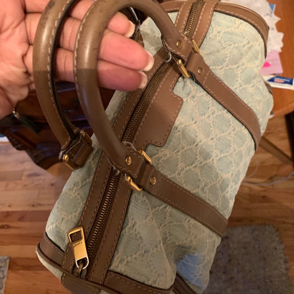 Gucci denim handbag authentic